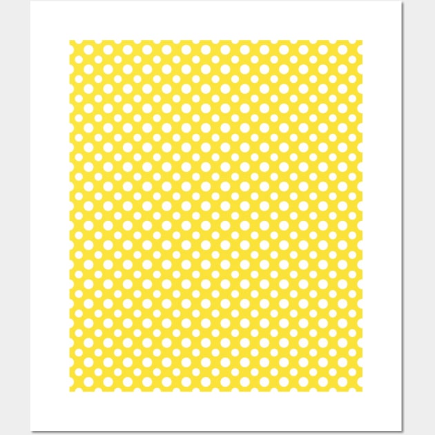 Buttercup yellow spots Wall Art by hereswendy